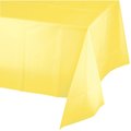 Touch Of Color Mimosa Yellow Plastic Tablecloth, 108"x54", 12PK 01252